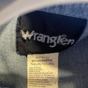 Wrangler Blue Cotton Shirt